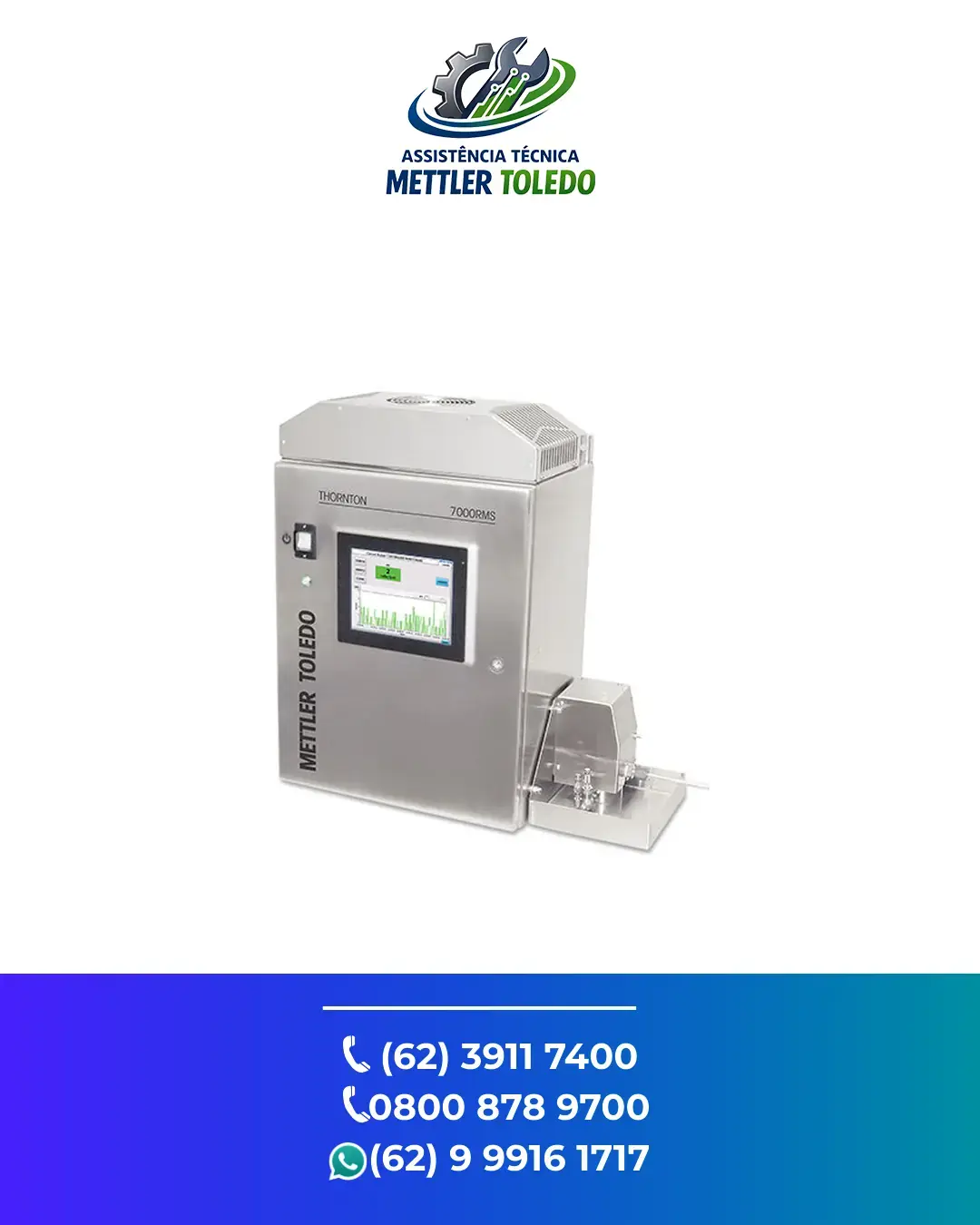 AJUSTE ANALIZADOR BIOBURDEN 7000 RMS ONLINE METTLER TOLEDO GOIANIA