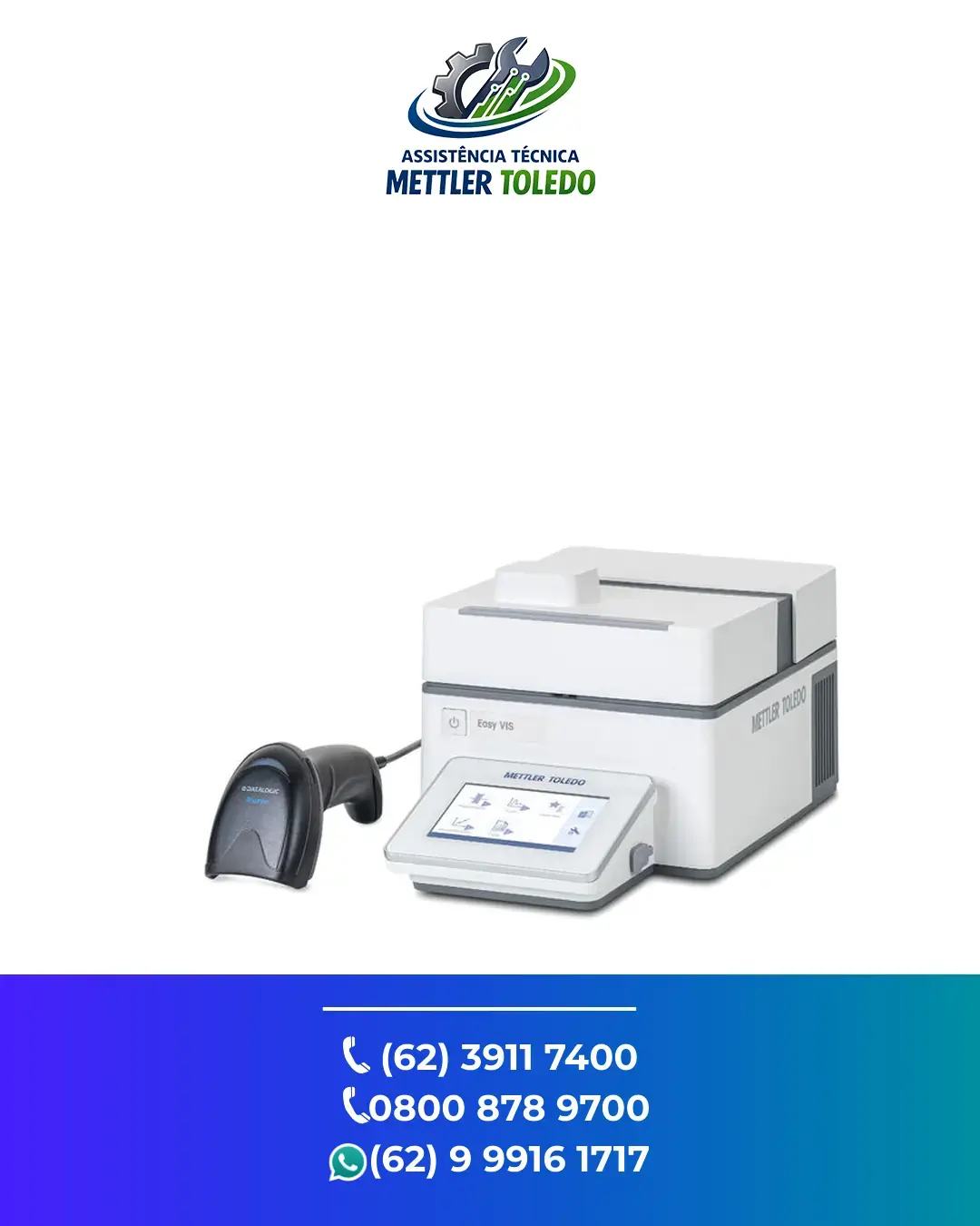 AJUSTE ESPECTROFOTOMETRO EASY VIS SCANSTART METTLER TOLEDO FLORIANOPOLIS