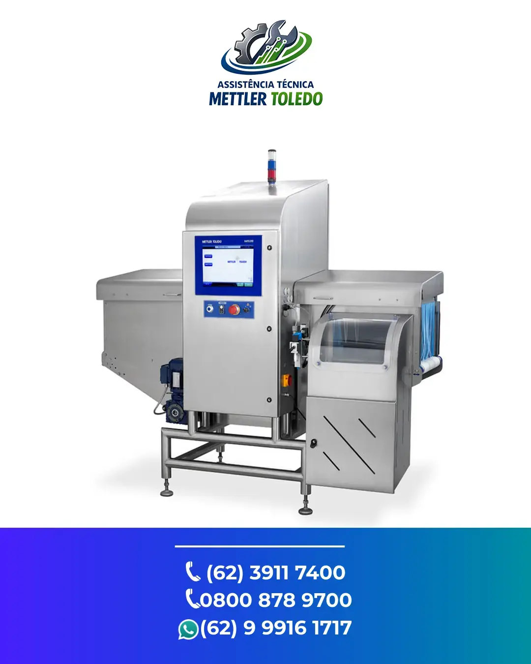 ASSISTENCIA TÉCNICA ESPECIALIZADA EM SISTEMA INSPEÇÃO RAIO X X36 METTLER TOLEDO CAMPO GRANDE