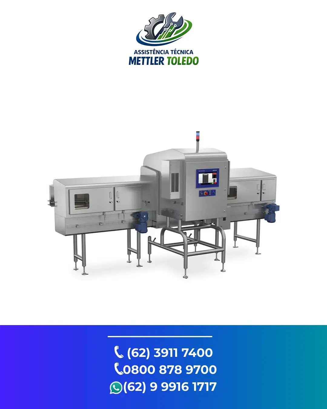 ASSISTENCIA TÉCNICA ESPECIALIZADA EM SISTEMA INSPEÇÃO RAIO X X37 X3725 METTLER TOLEDO BRASILIA