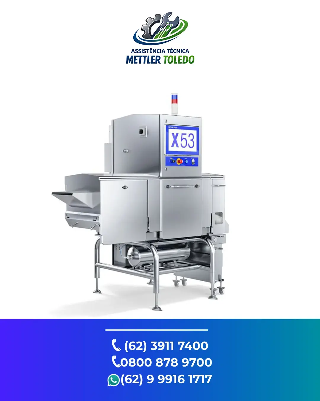 CONSERTO EM SISTEMA INSPEÇÃO RAIO X X53 METTLER TOLEDO GOIAS