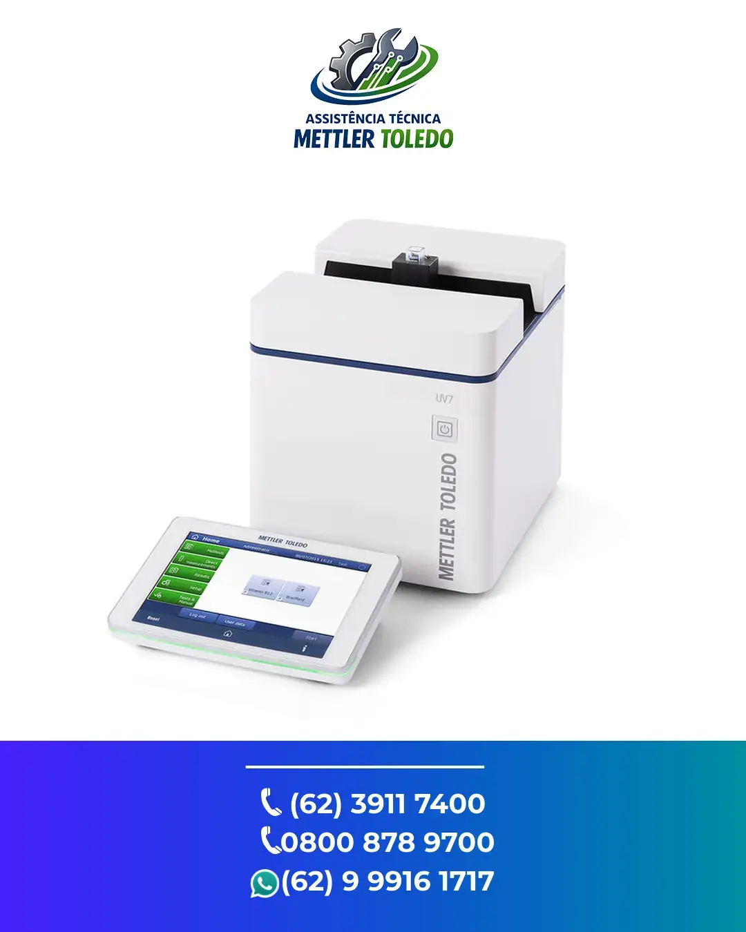 CONSERTO ESPECTROFOTOMETRO UV7 METTLER TOLEDO CAMPO GRANDE