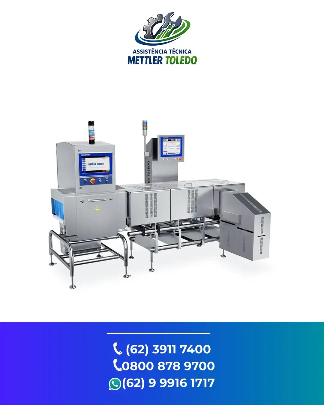 CONSERTO SISTEMA INSPEÇÃO RAIO X CX COMBINATION METTLER TOLEDO BRASILIA