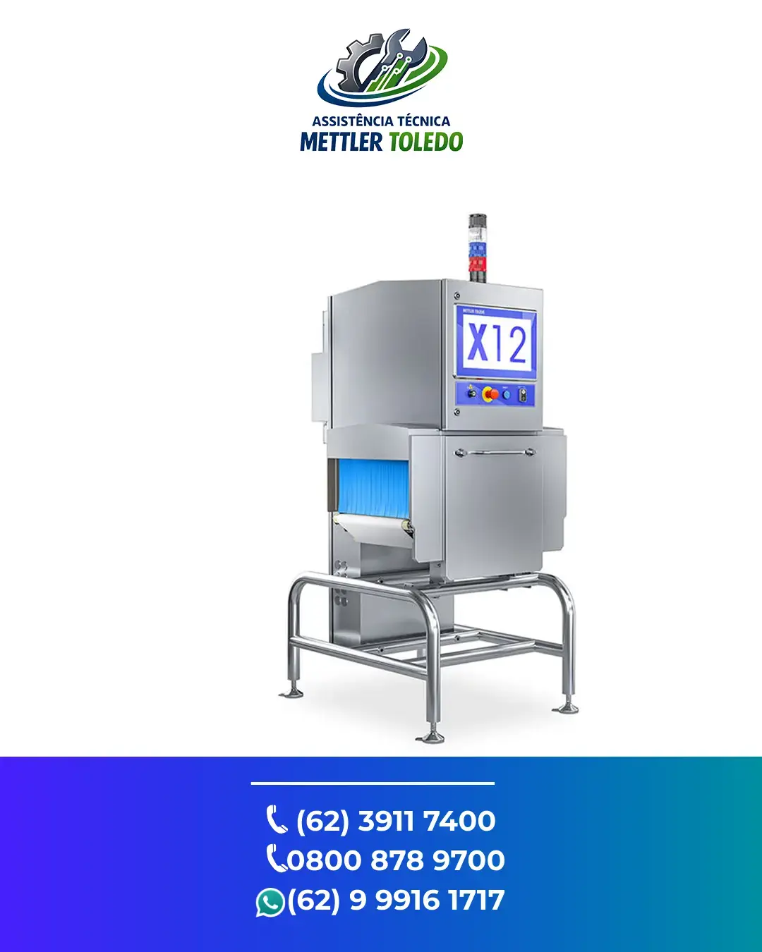 CONSERTO SISTEMA INSPEÇÃO RAIO X X12 METTLER TOLEDO CUIABA