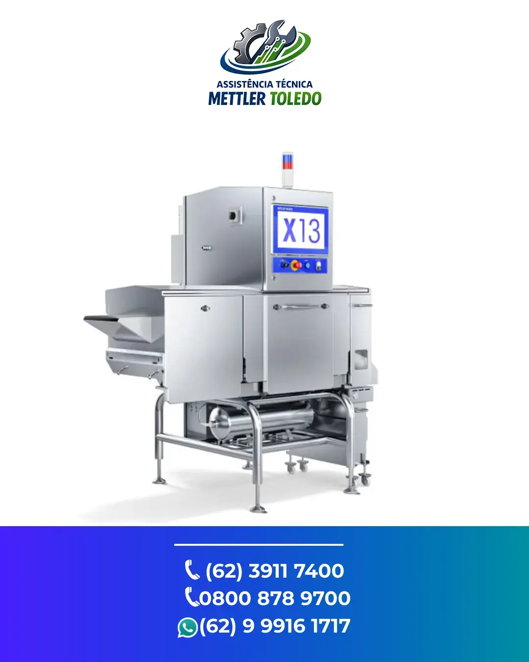 CONSERTO SISTEMA INSPEÇÃO RAIO X X13 METTLER TOLEDO CAMPO GRANDE