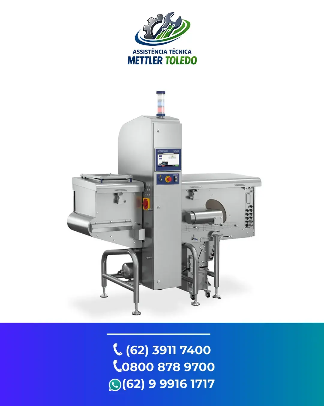 CONSERTO SISTEMA INSPEÇÃO RAIO X X33 BULK FLOW METTLER TOLEDO MINAS GERAIS