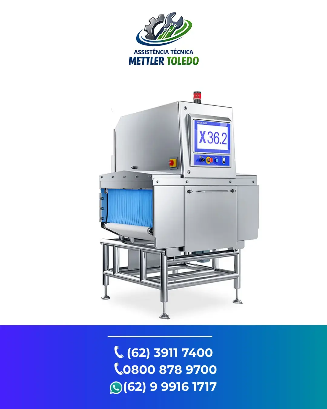 CONSERTO SISTEMA INSPEÇÃO RAIO X X36.2 METTLER TOLEDO MATO GROSSO DO SUL