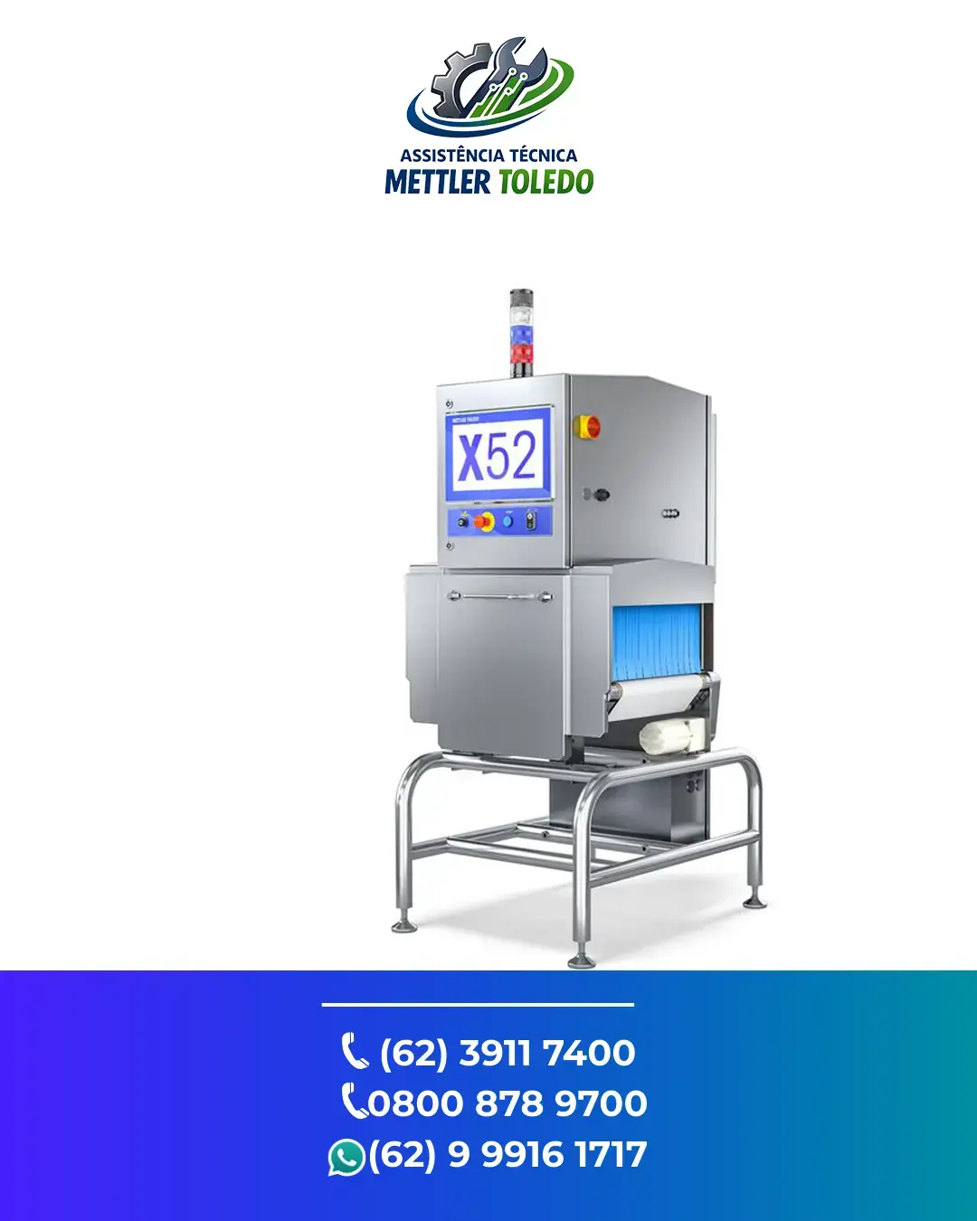 CONSERTO SISTEMA INSPEÇÃO RAIO X X52 METTLER TOLEDO BELO HORIZONTE