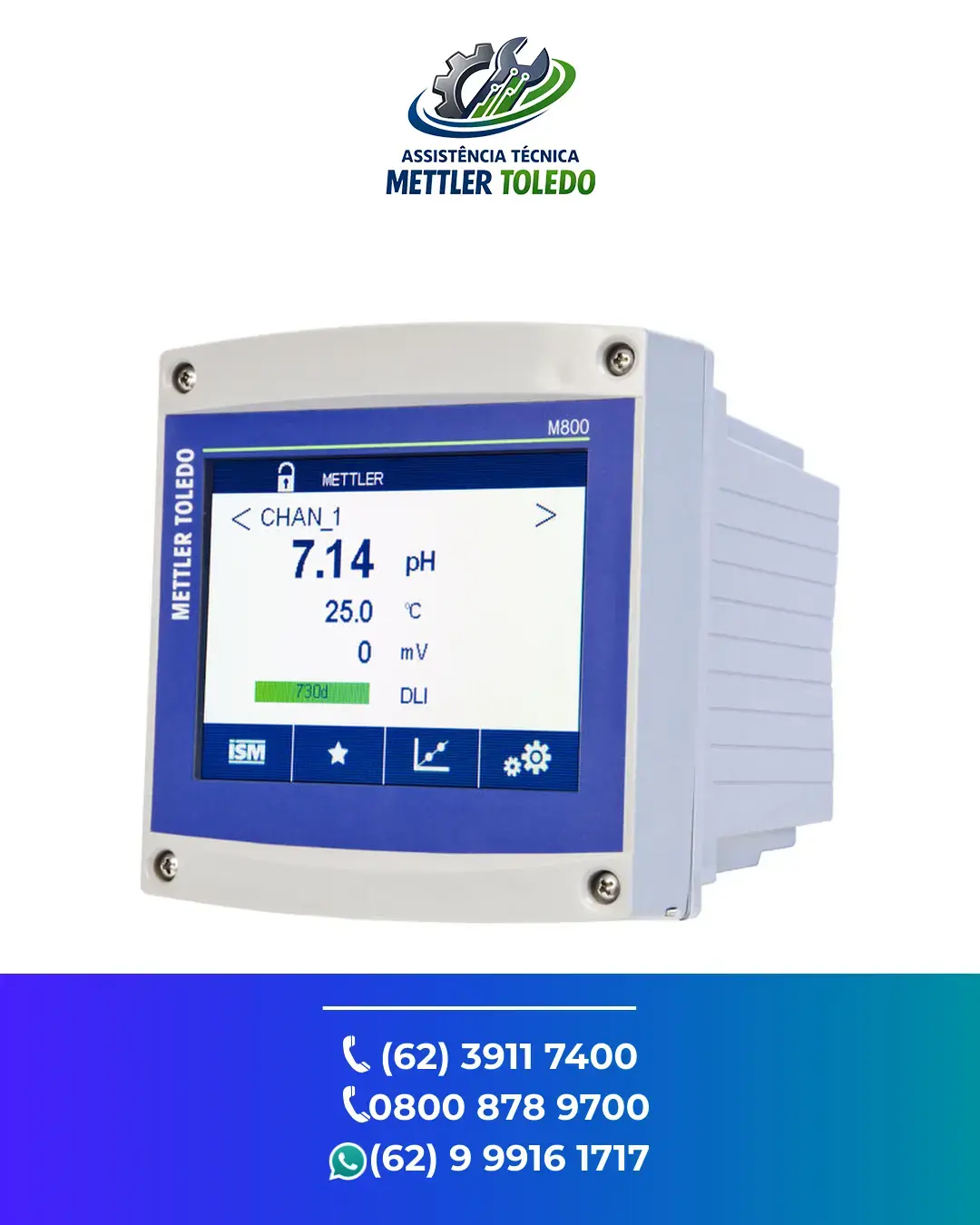 ESPECIALIZADA EM TRANSMISSOR M800 WATER 2CH EIP FLOW METTLER TOLEDO MATO GROSSO DO SUL