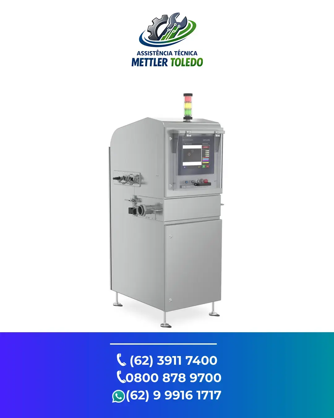 SUPORTE TÉCNICO EM SISTEMA INSPEÇÃO RAIO X X38 PIPELINE METTLER TOLEDO BELO HORIZONTE